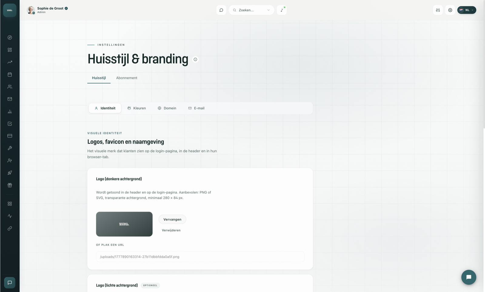 Whitelabel branding
