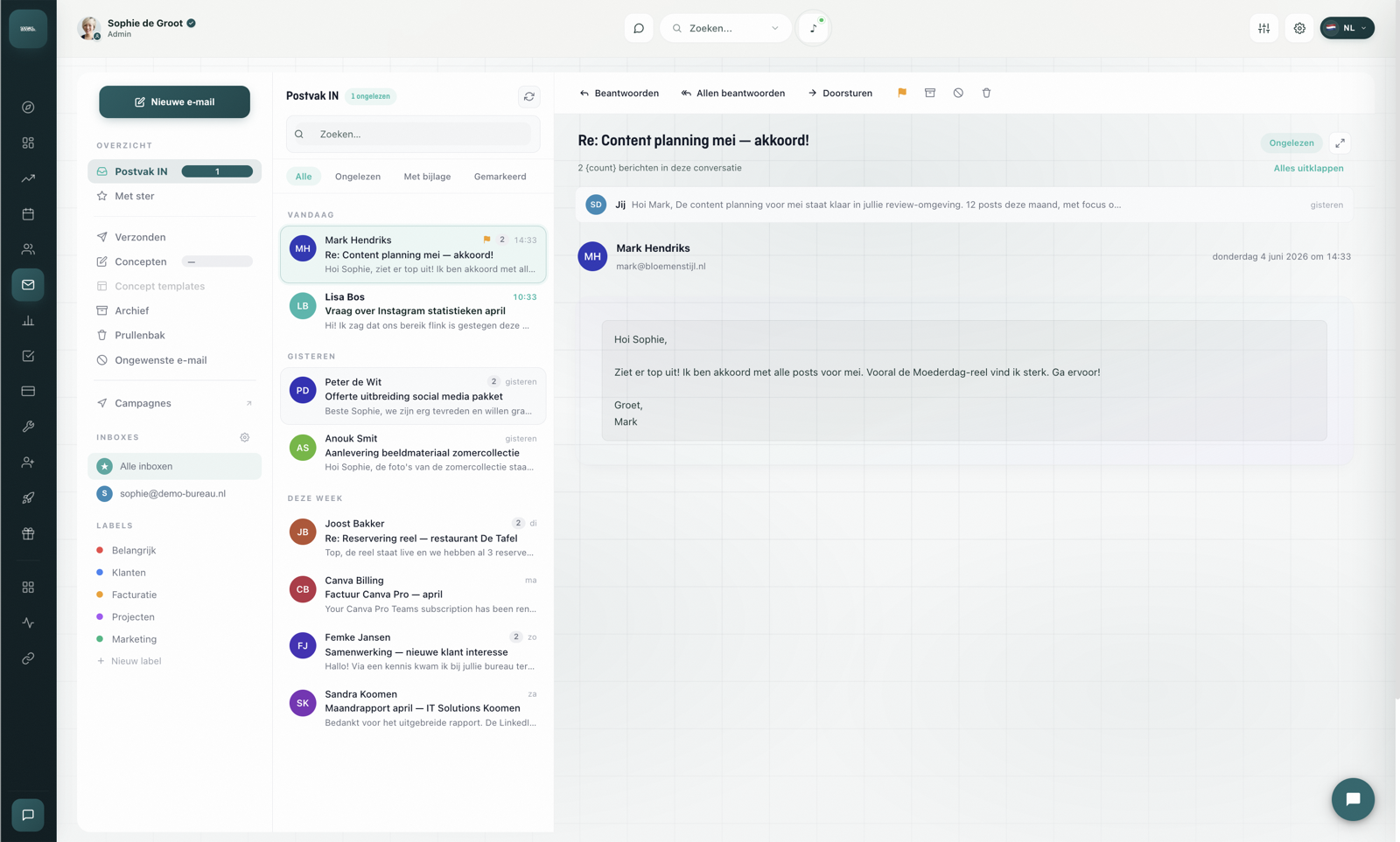 Unified inbox